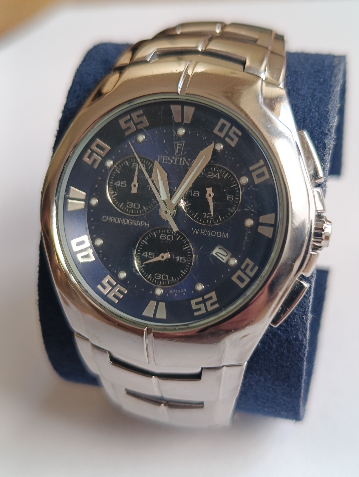 Festina DEPOSE 6713 Chronograph WR100M Serviced New Battery Quartz