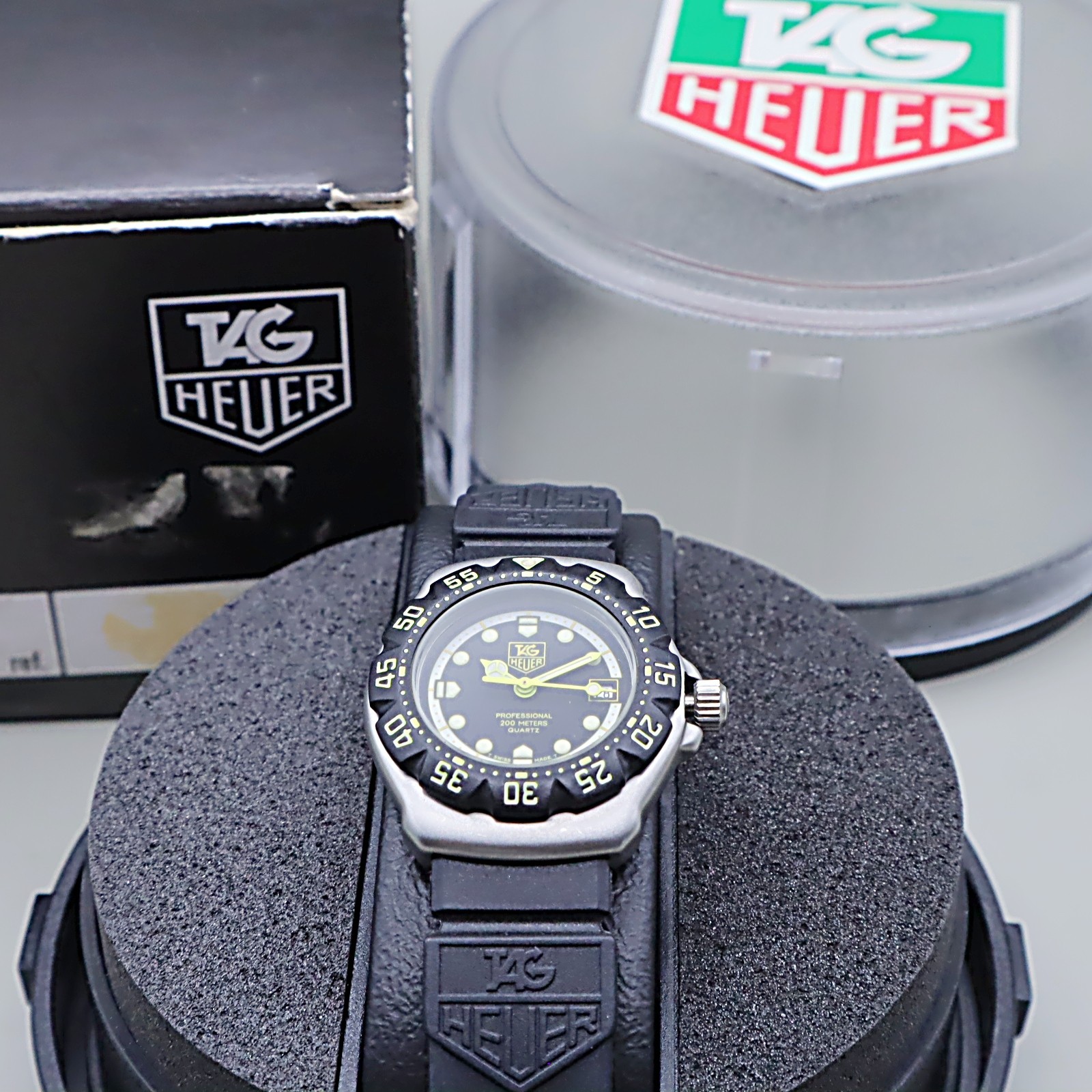 IN BOX *MINT* TAG Heuer Formula 1 376.508 Black Dial 28 mm Women’s Qz Watch