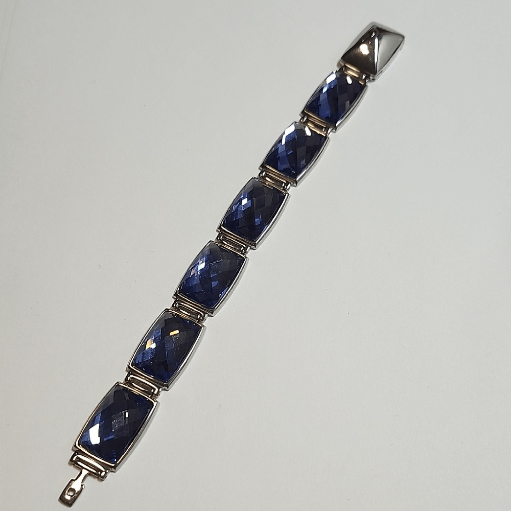 NIRVANA TANZANITE CRYSTAL DTL BRACELET L LARGE 2012 SWAROVSKI JEWELRY #1166717