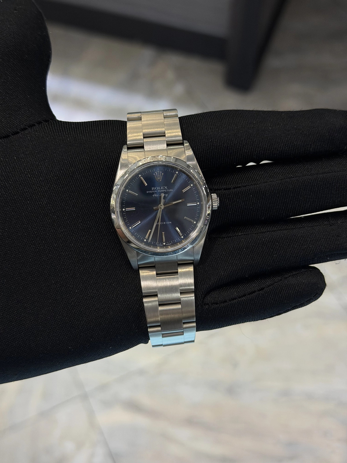 Rolex Air-King Blue Dial on Oyster 14000 Complete 2005
