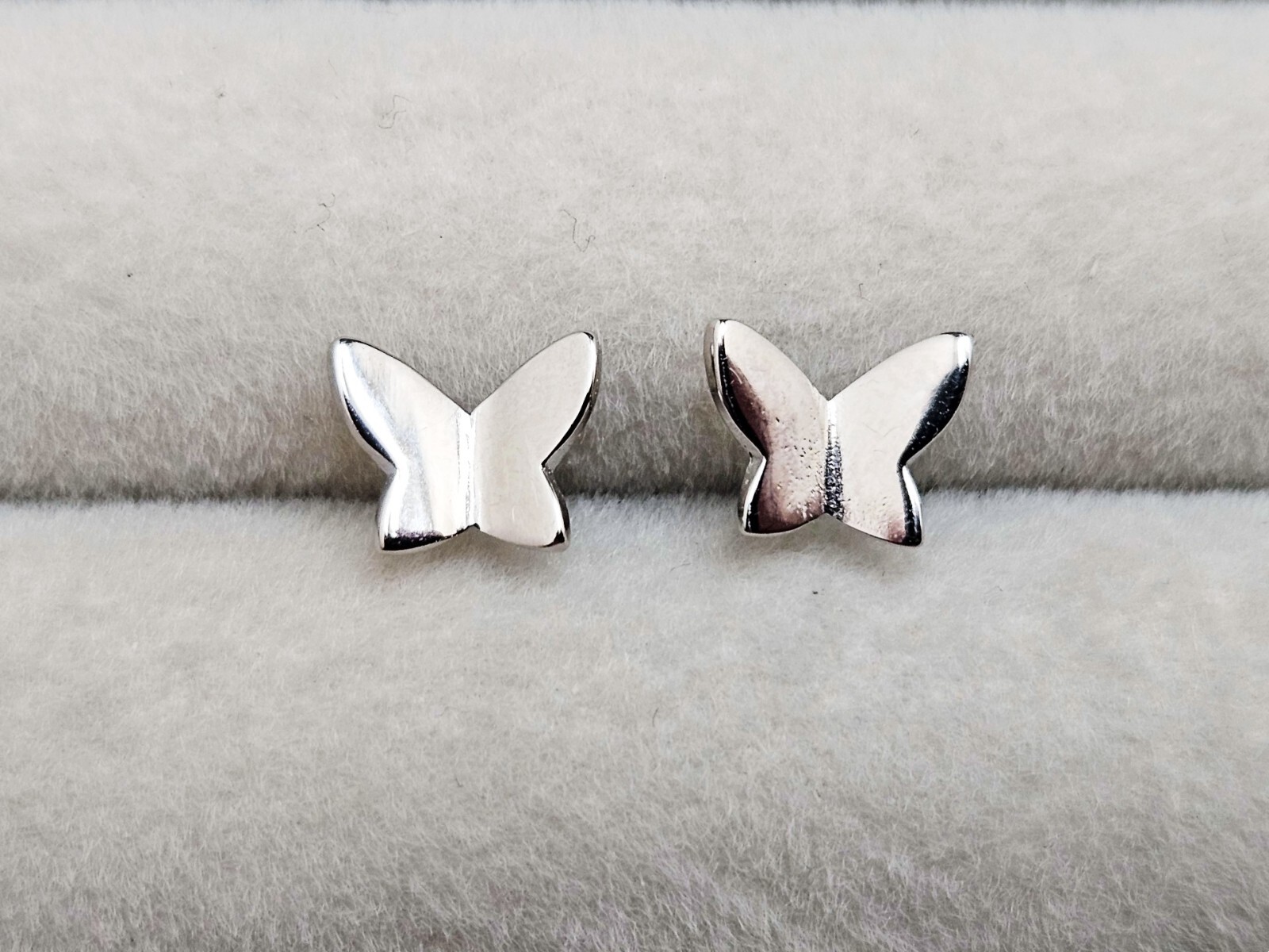 Butterfly Gold Plated Sterling Silver Dainty Stud Earrings
