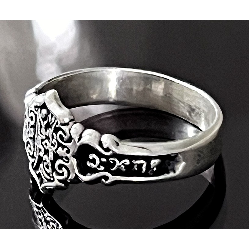 PEPI 925 STERLING SILVER OTTOMAN STILE RING SIZE 9.75 SKY