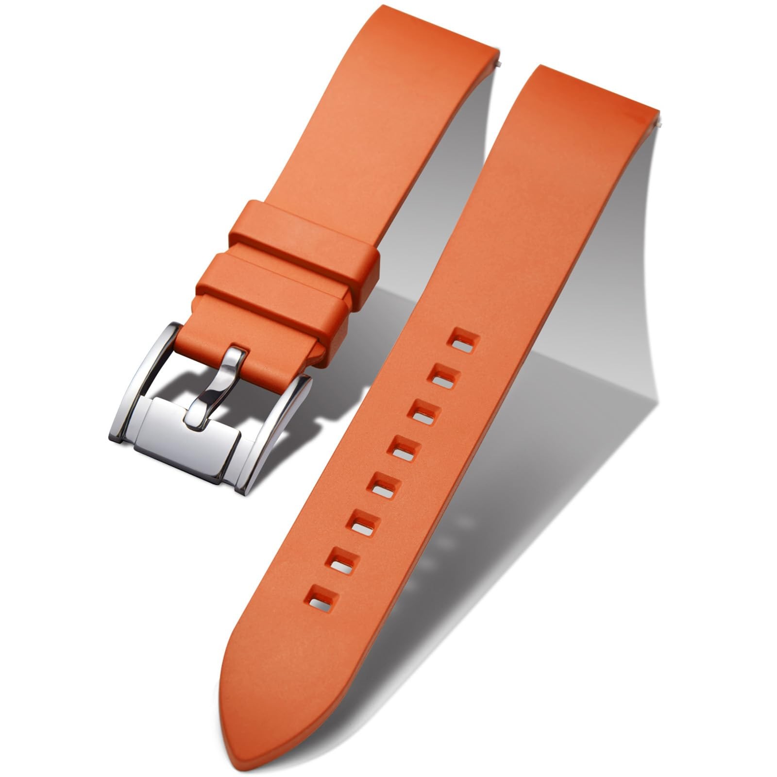 BINLUN Silicone Watch Bands Quick Release Fluororubber Watch Straps 19mm 20mm 21