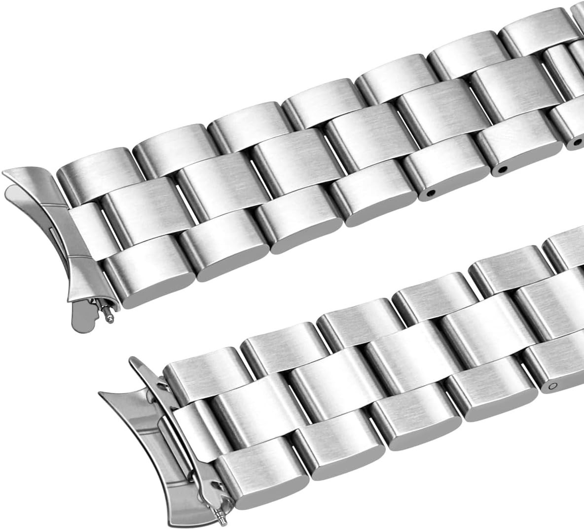 Adjustable Stainless Steel Watch Band 18mm 20mm 21mm 22mm with Deployment Buckle
