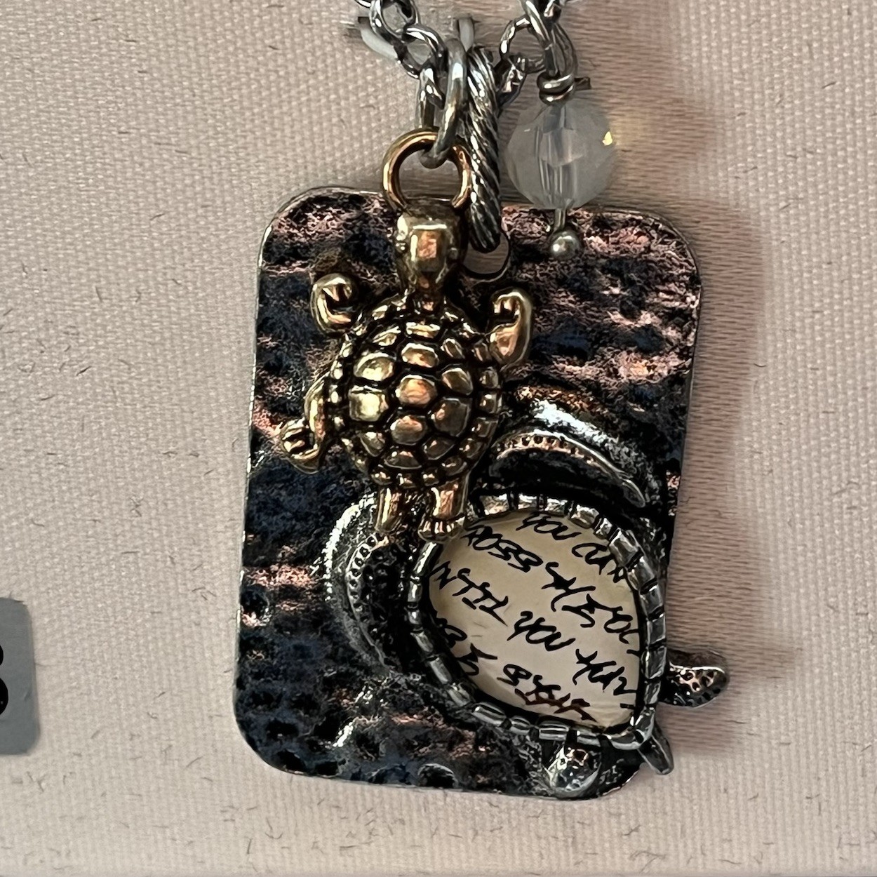 Turtle Earrings And 18” Necklace Set Silver Tone Nature Inspired. NEW IN BOX