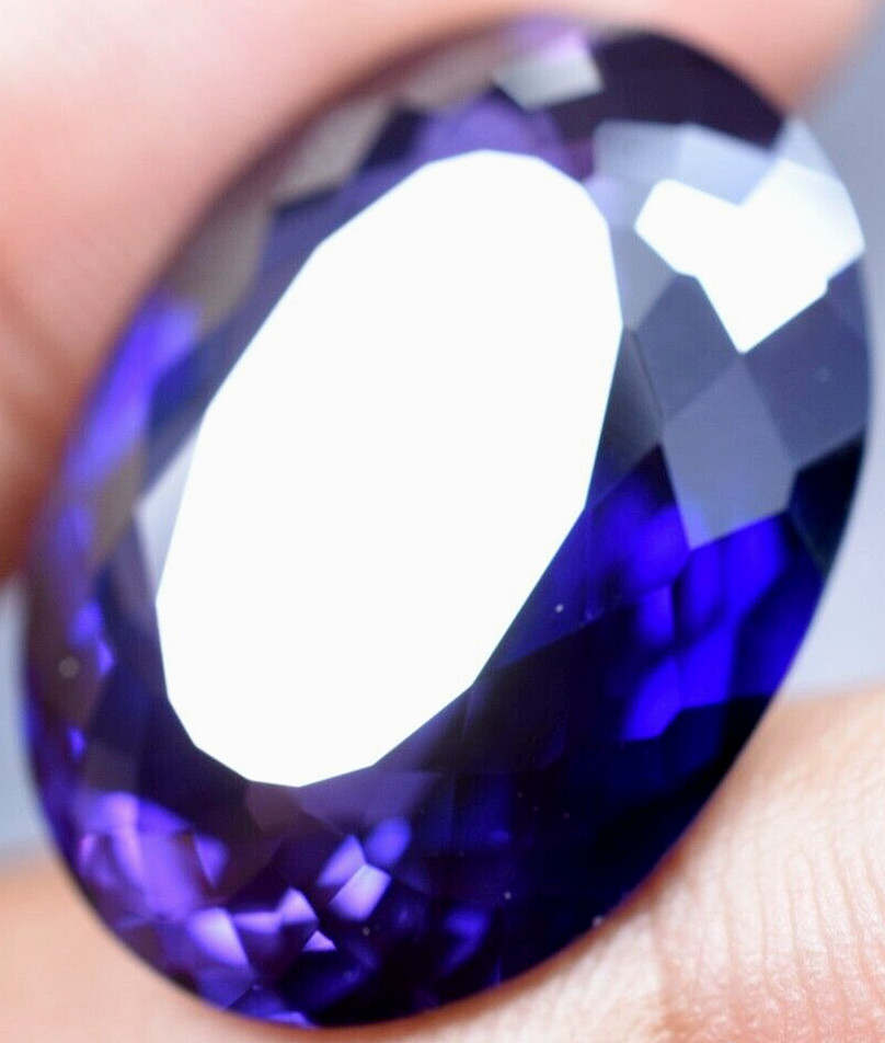 Natural 32.70 Ct Boysenberry Sapphire GGL Certified fabulous Loose Gemstone