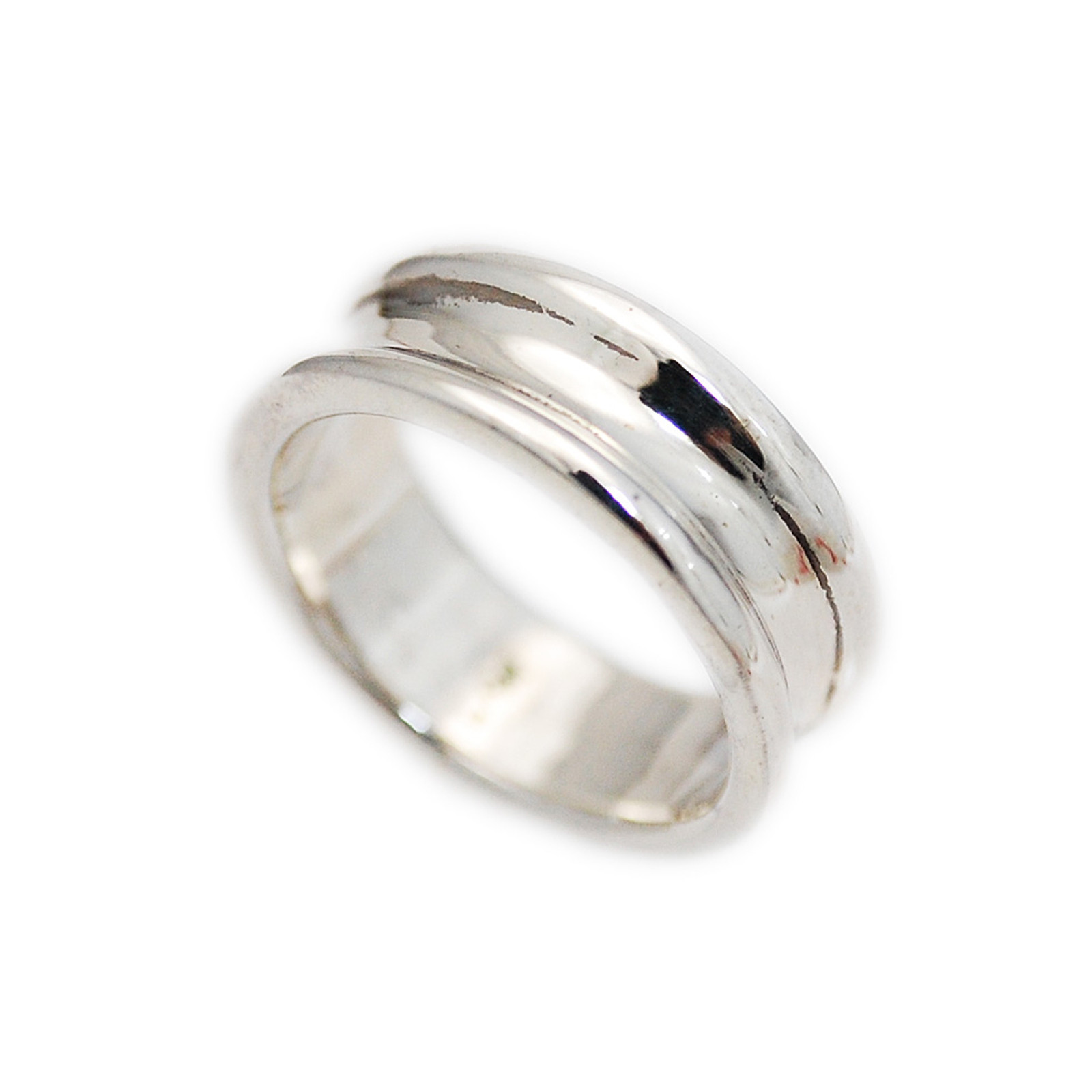 PLAIN CURVE BAND RING 925 STERLING SILVER BIKER JEWERLY won-r013