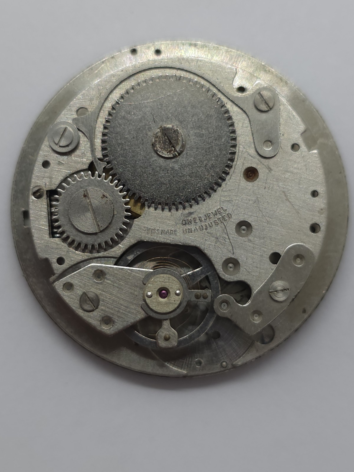 Vintage Josmar De Luxe Watch Movement Cal. BFG 866 Perfect Dial Main Spring