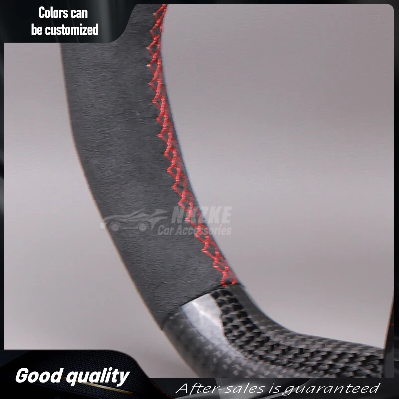 Steering wheel for Audi Q5l in carbon fiber and Alcantara