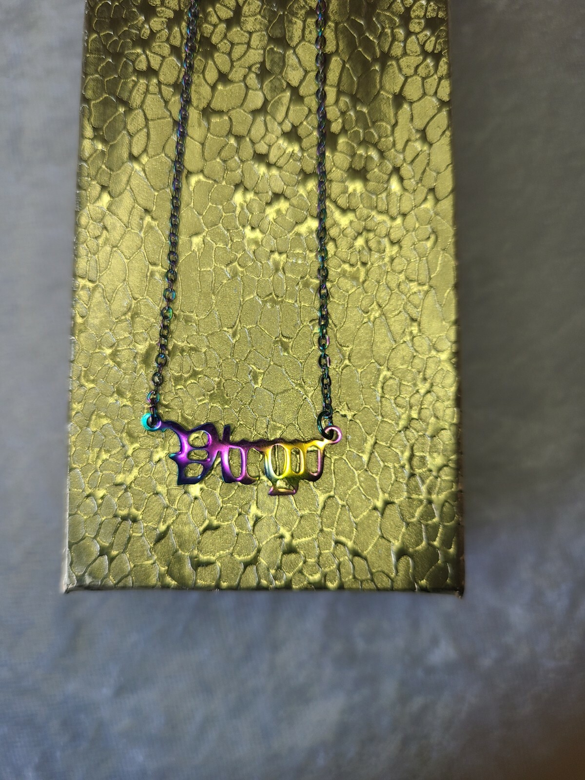 VIRGO Zodiac Astrology Necklace Rainbow Stainless Steel Free Gift Box Included!