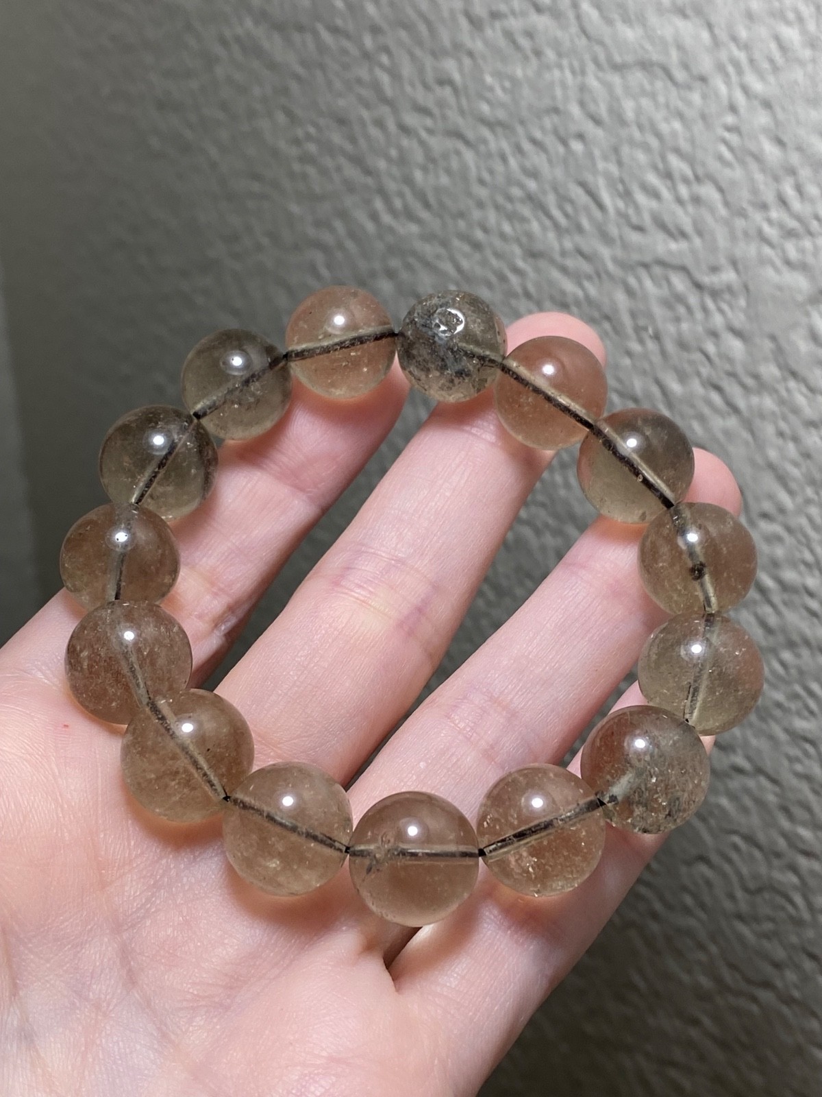 ☀️ Genuine Libyan Desert Glass Bracelet ☀️ 14.2mm Beads | 7 inch