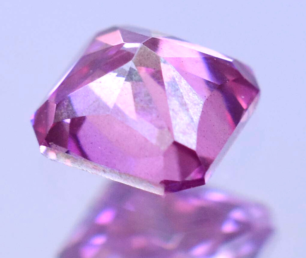 Lab-Grown 0.50Ct Pink CVD Diamond 4.70mm Asscher, Clarity VVS1,Certified Diamond