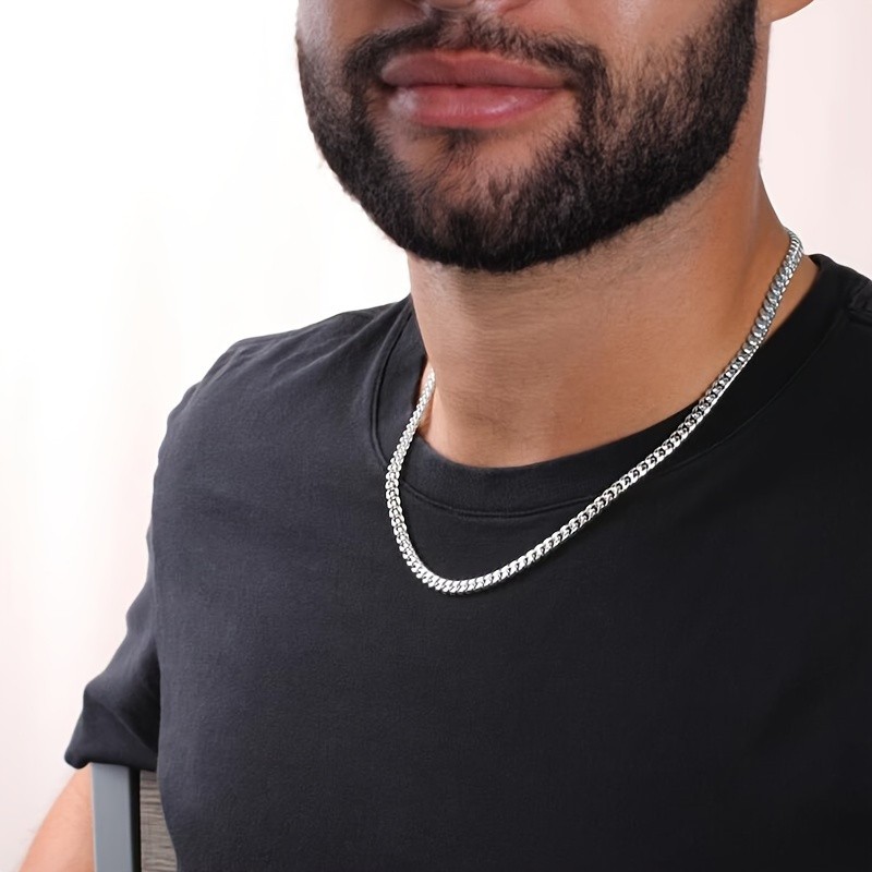 Hip Hop Stainless Steel Chain Men Necklace Perfect Gift with TO MY LOVE Card