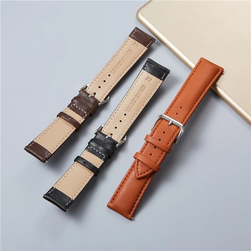 Leather Watch Strap 12mm to 24mm Genuine Replacement Soft Bracelet Watch Band