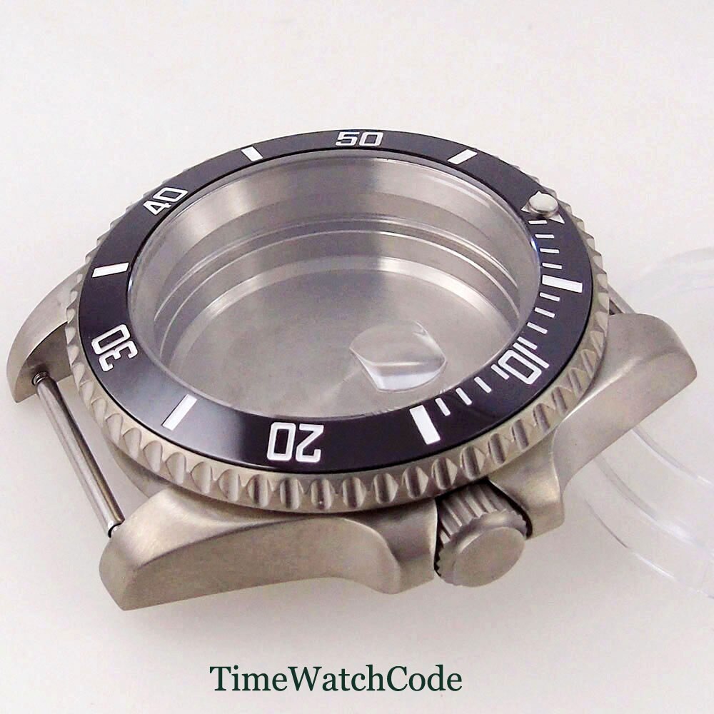Titanium Watch Case 40mm 200m Waterproof Fit NH35 NH36 ETA2824 PT5000 Movement