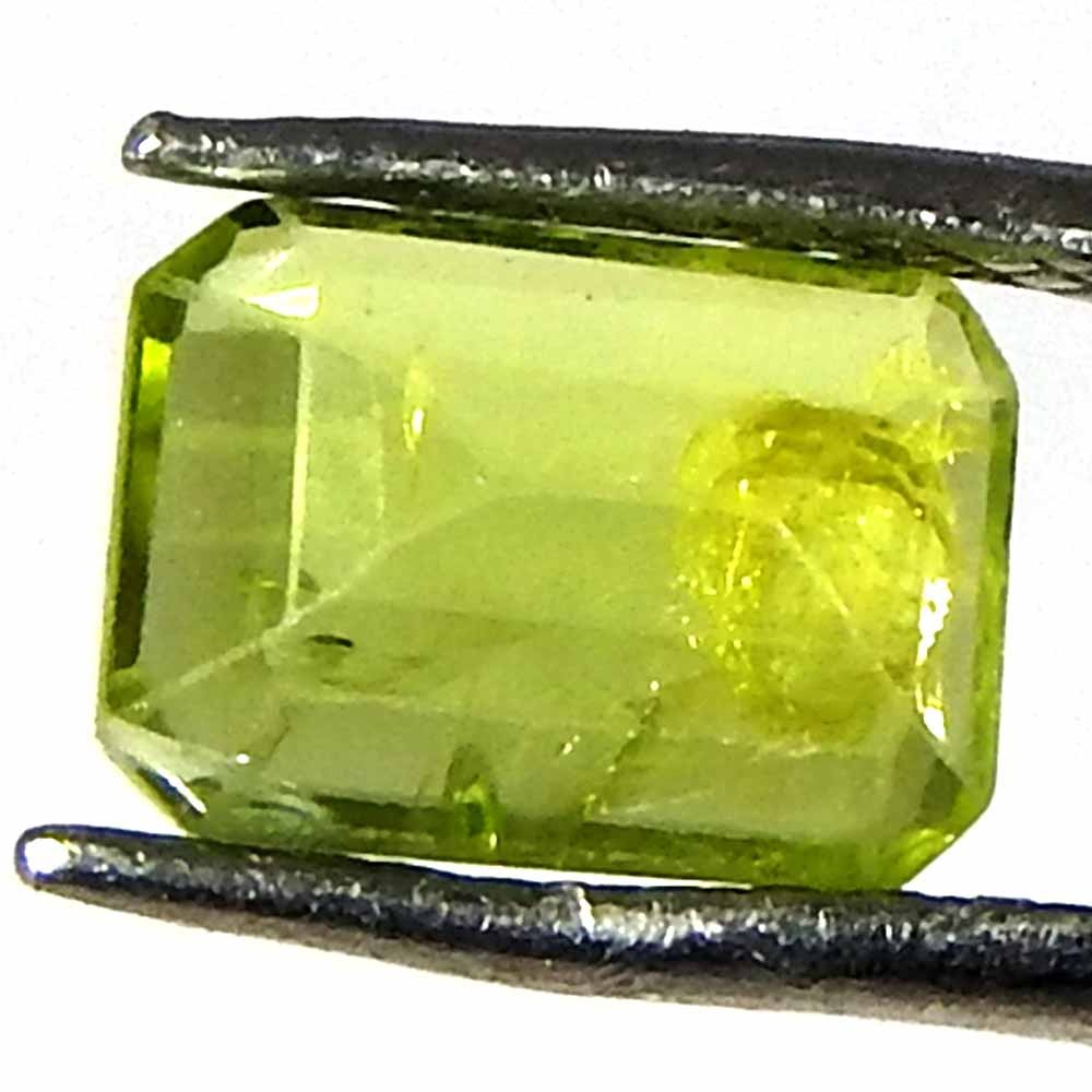 1.20Cts100%Natural Green Cut Peridot Cushion Cabochon Loose Gemstone