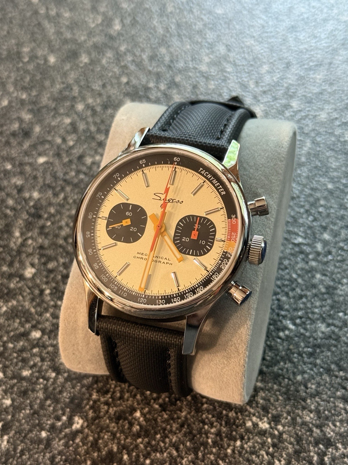 Men’s Sugess 40MM Mechanical Chronograph Watch ST1901