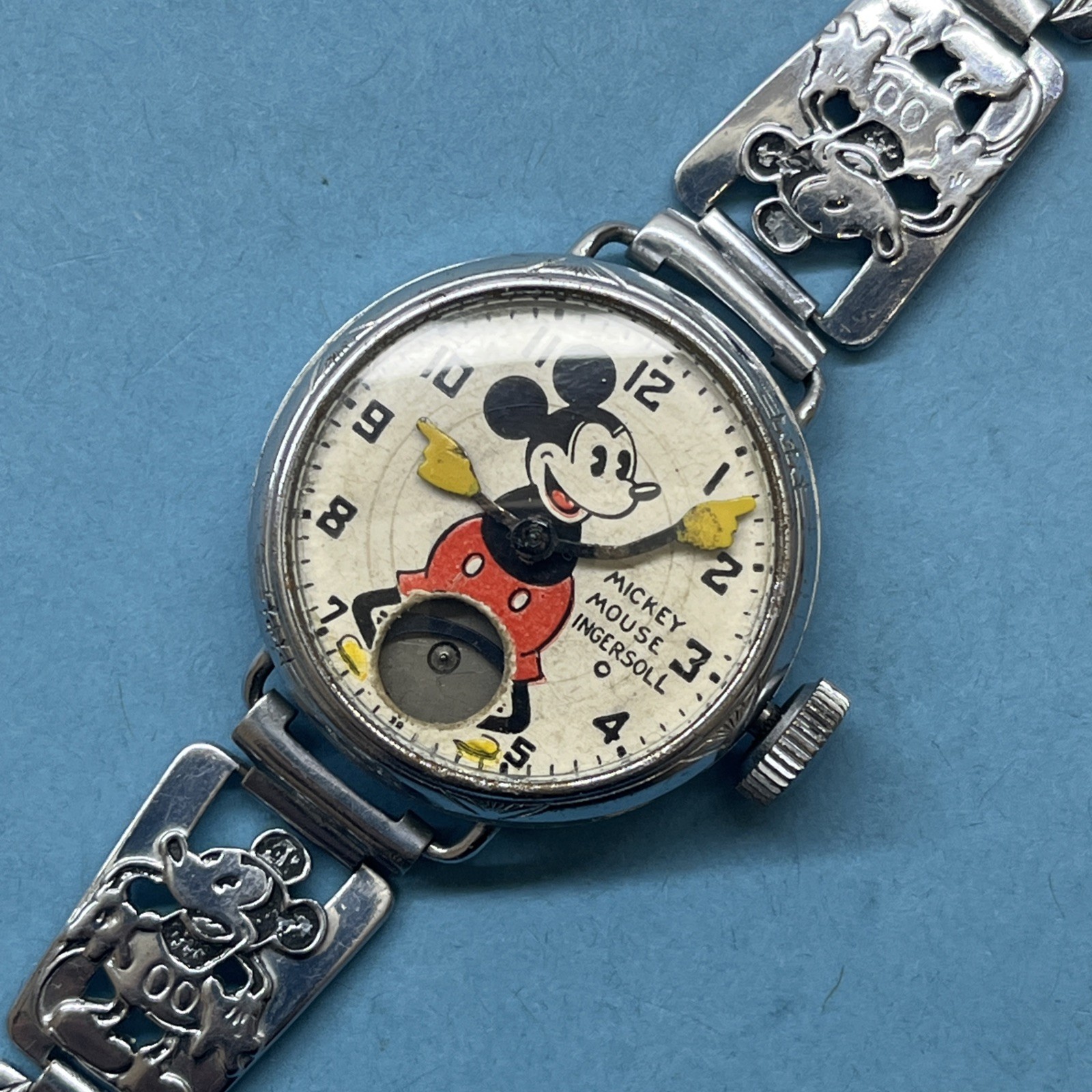 Rare Original 1933 Ingersoll Mickey Mouse Wrist Watch Disney Spares Repair