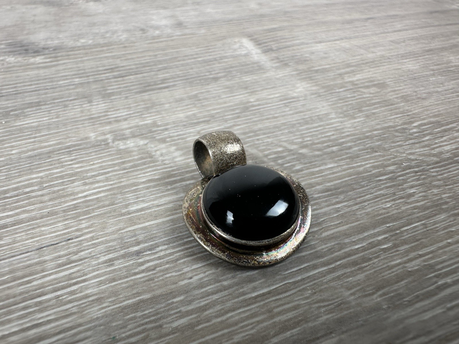 925 Sterling Silver Black Onyx Pendant
