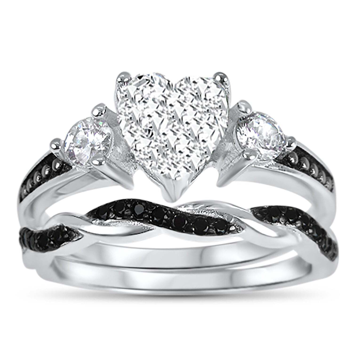 His and Her Wedding Rings Set
