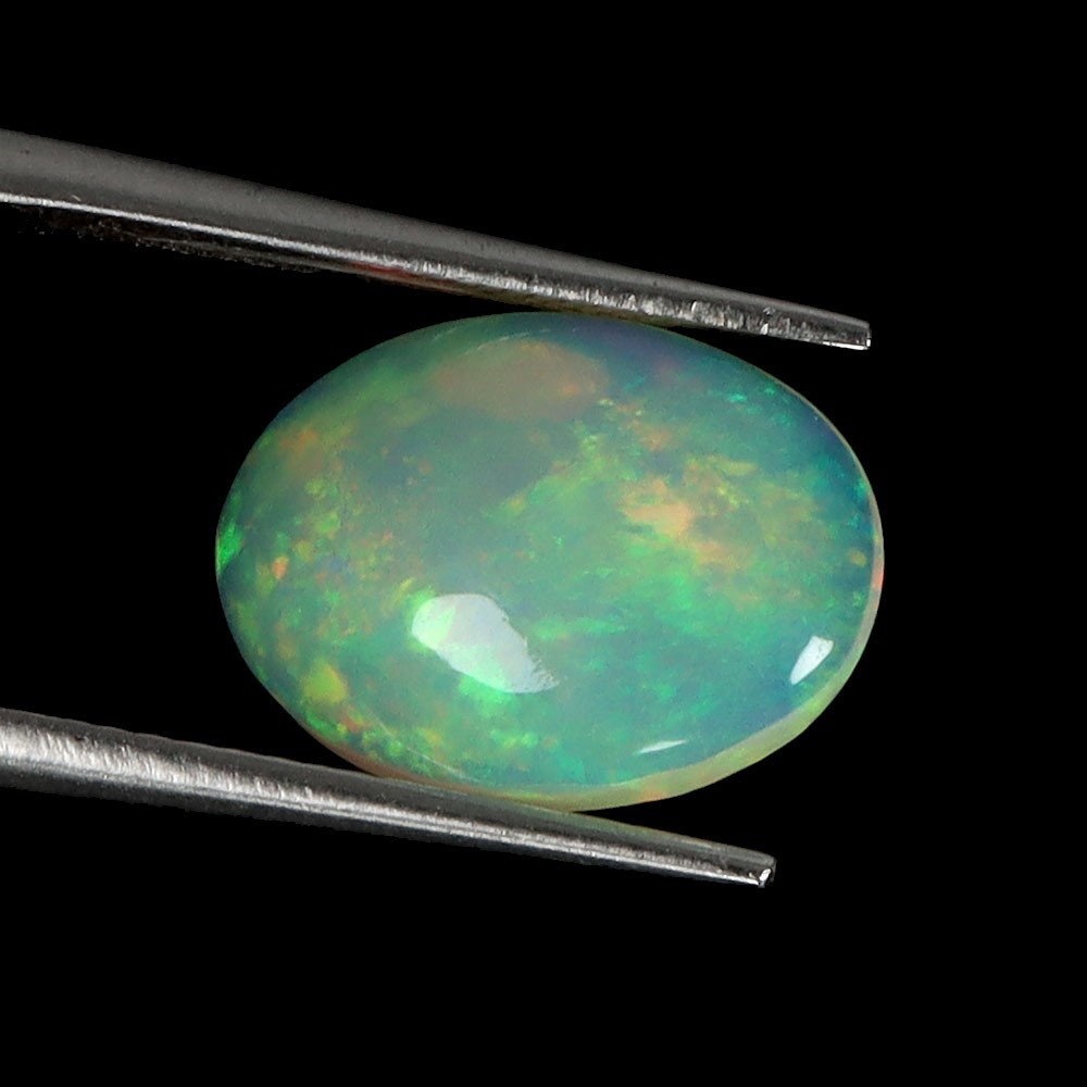 Oval AAA Floral Flash Play Of Color Crystal Fire Opal 2.90ct 14x10mm Gemstone