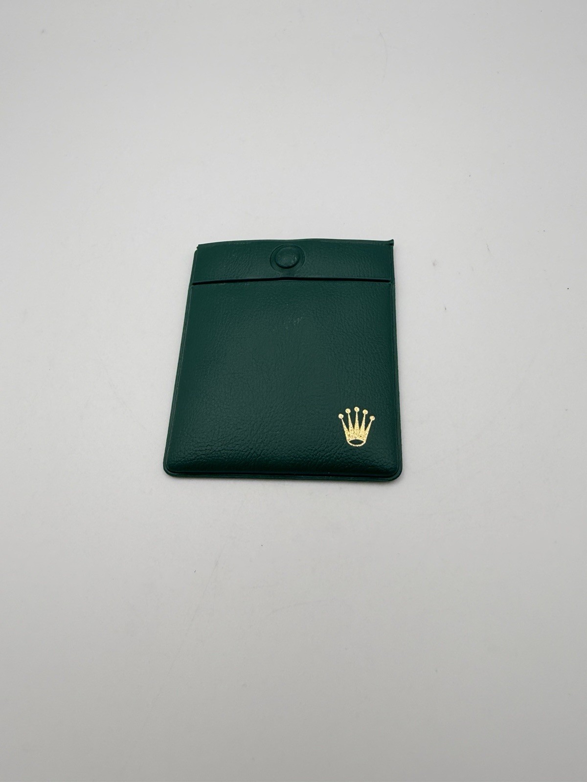 Vintage Rolex Plastic Service Wallet 70s 80s 69mm x 79mm – Green