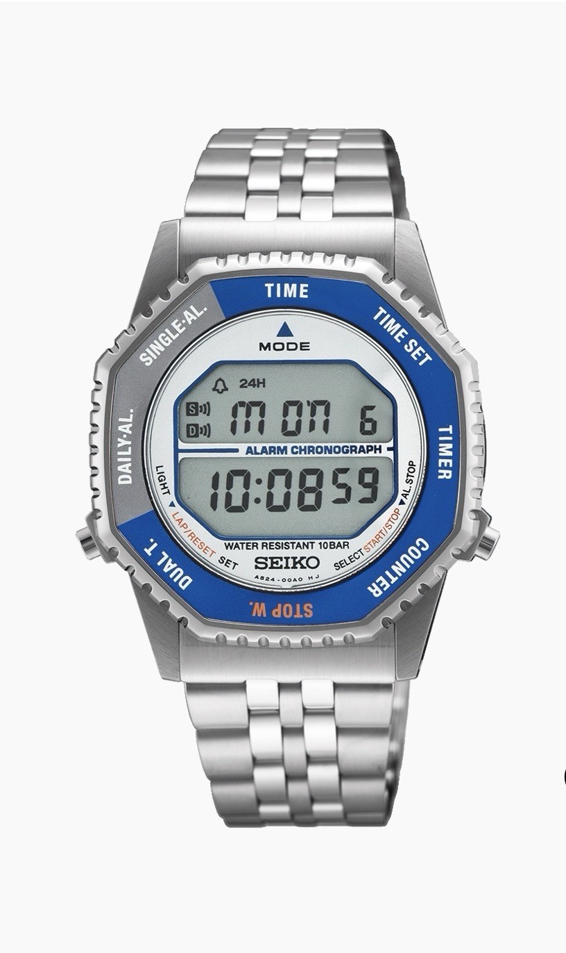 Seiko Rotocall Quartz Chronograph Digital Dial Men’s Watch SMGG21 Brand New