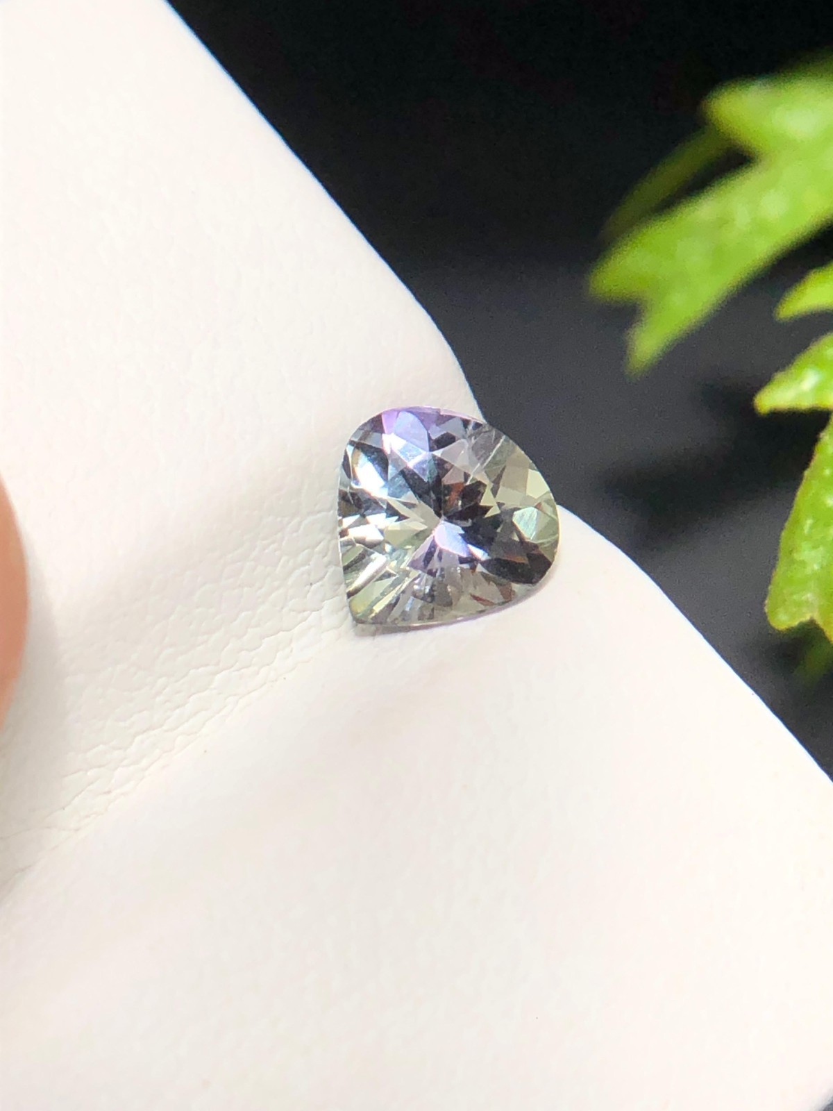 6 MM Natural Tanzanite Heart Cut, 0.70 Ct Green Purple Blue Color Unheated Stone