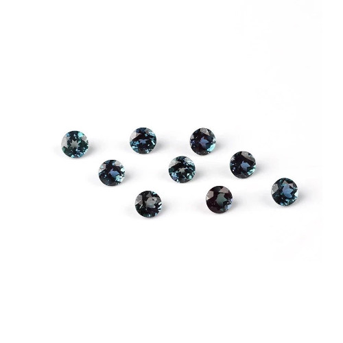 9 x 9 MM (10 Pcs) Natural Color Change Alexandrite Certified Loose Gemstone Lot