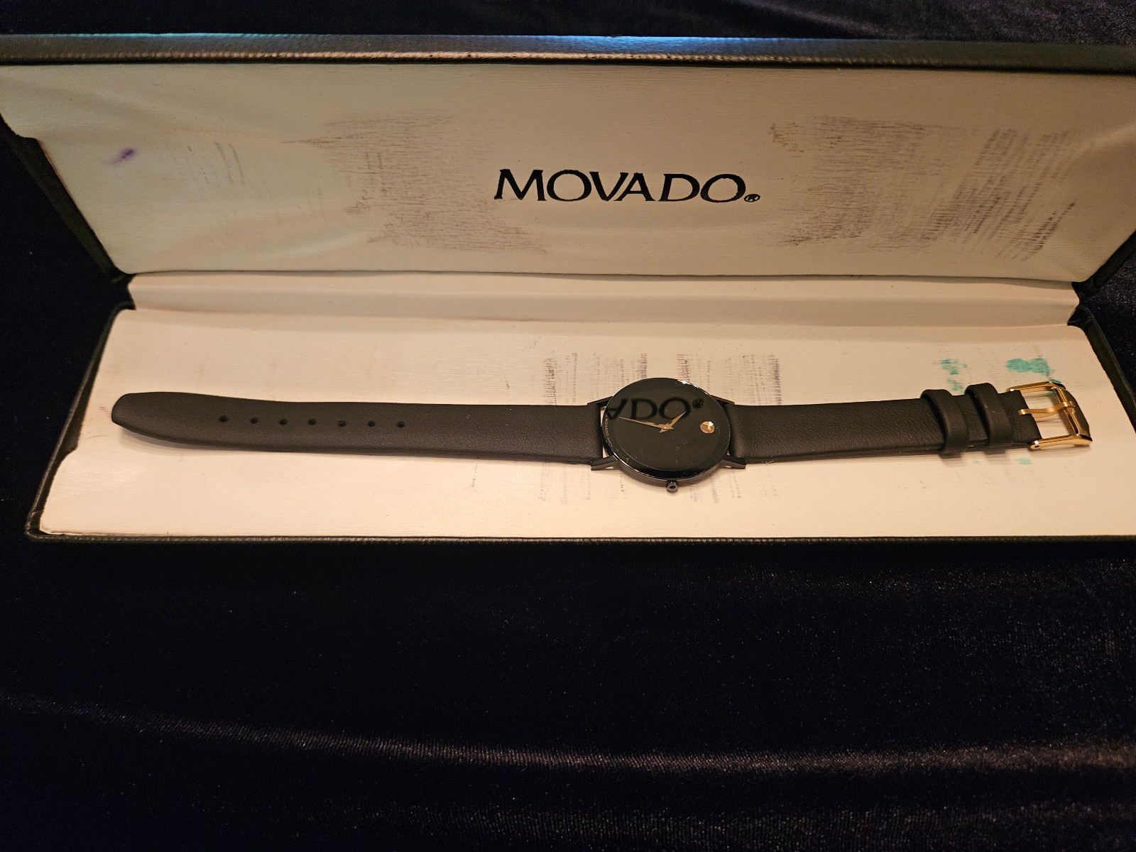 Movado mens ultra thin classic museum quartz watch