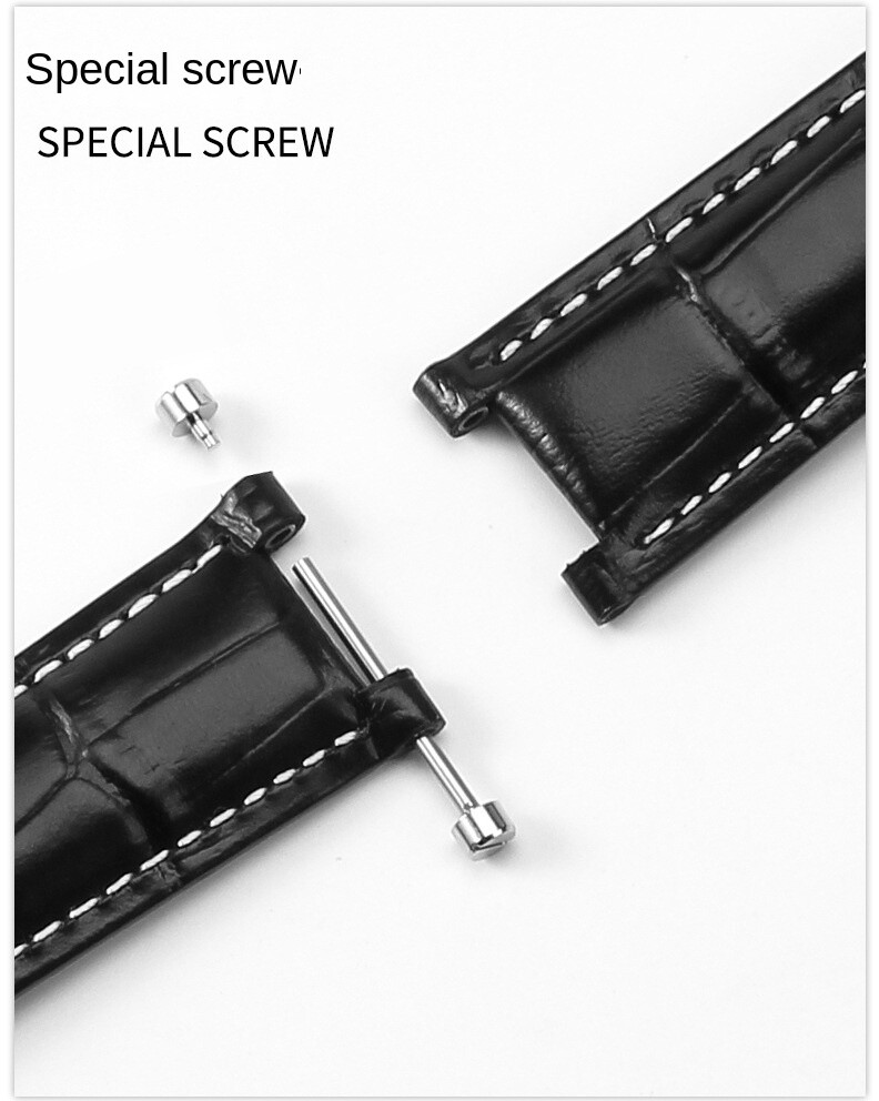 Genuine Leather Watch Strap 22mm Comfortable Durable Classic band fits Gucci