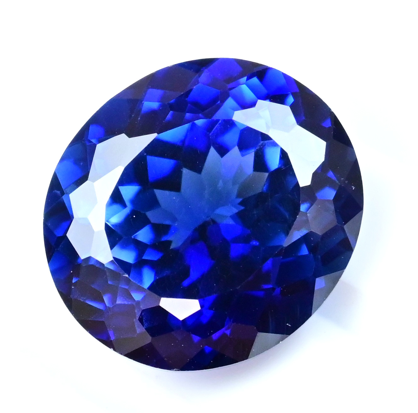 Natural Ceylon Blue Sapphire 26.70 Ct Oval Certified Flawless Loose Gemstone