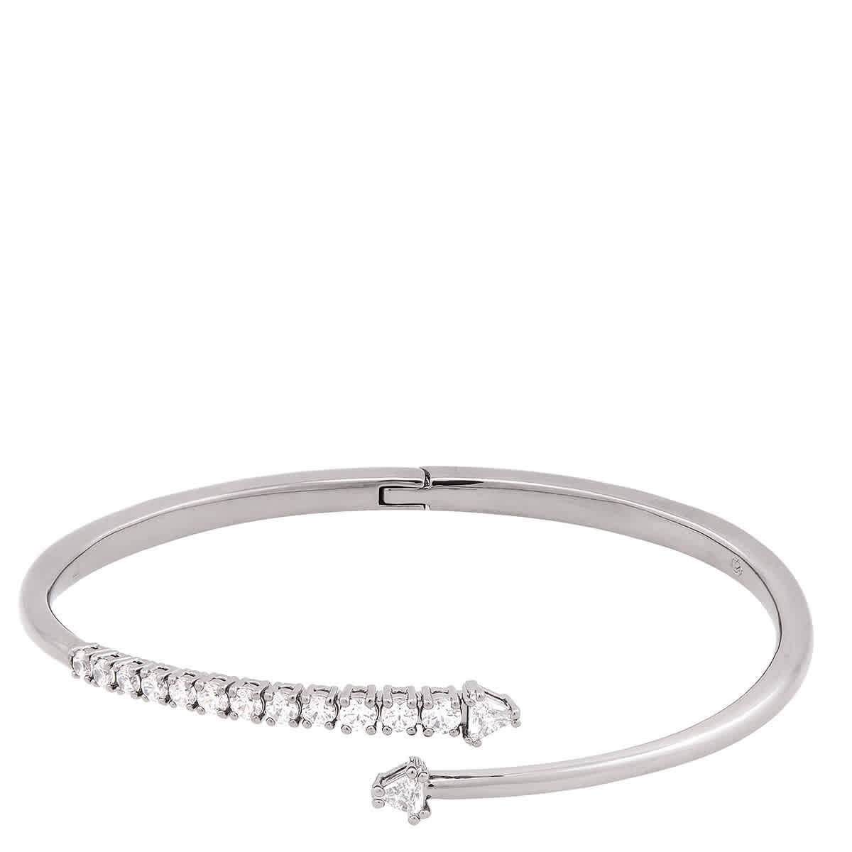 Swarovski Sublima Ruthenium Plated Bangle, Size L