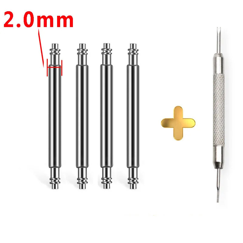 2mm 2.3mm Steel Spring Pins for Garmin Fenix Watch Strap Connecting Bars 22 26mm