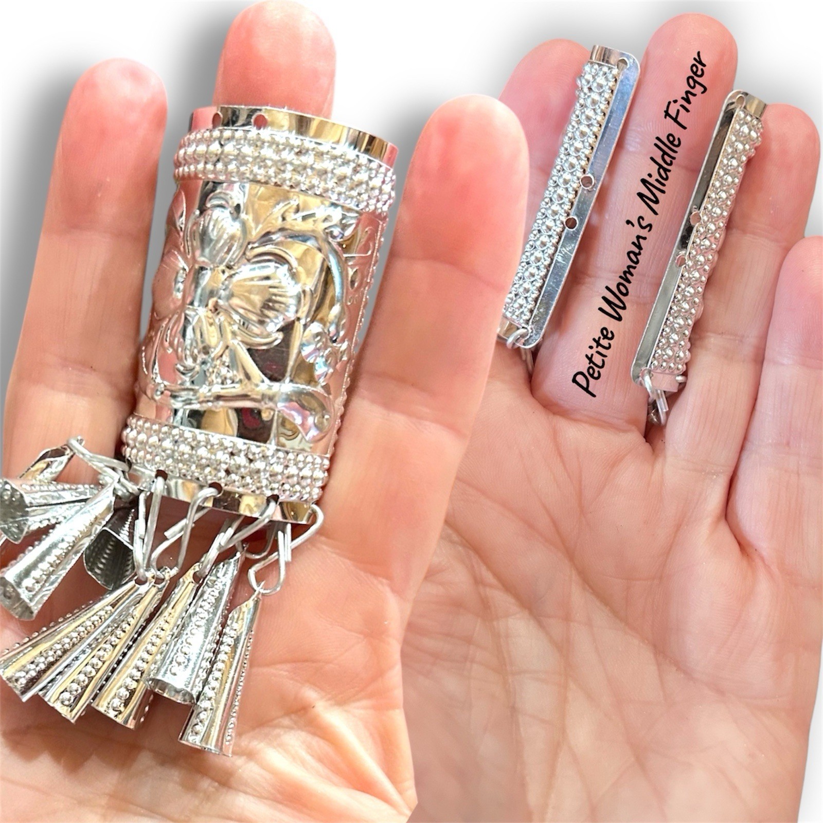 End-Cap Tribal-Style Punched-Aluminium Tassels Hair-braids Fashion* Accessory