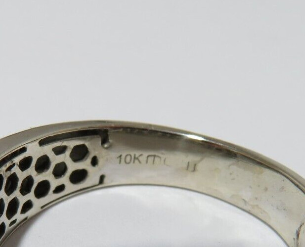 10K WG MEN’S 5-DIAMOND ANNIVERSARY BAND RING 0.70 tcw SZ 11.25 6.00g(G128480)