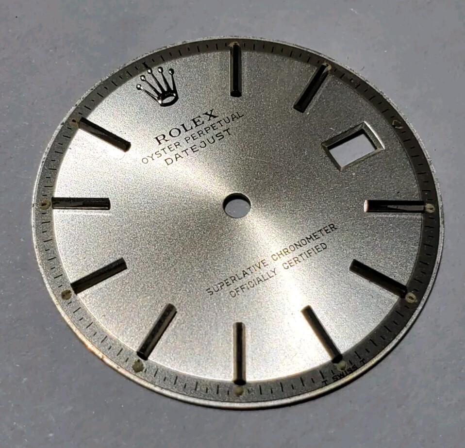 Used Rolex Men Datejust Stainless Steel Ref. 1601 Non-quickset Silver Dial Hands