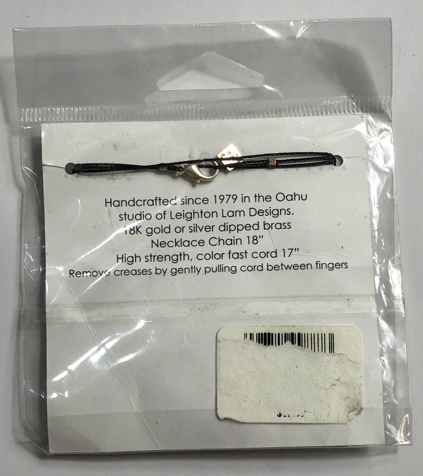 Leighton Lam Necklace Tree of Life Pendant Hawaii Liv-N-Aloha 17 inch – NEW
