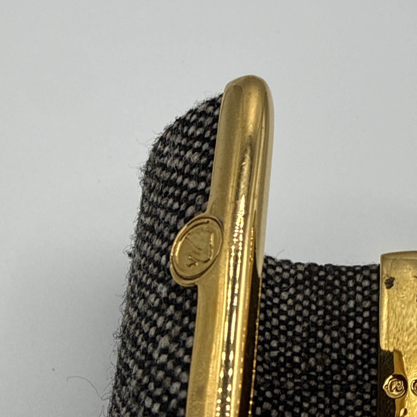 Alcantara Fabric Cuff Bracelet with Gold-Tone Accent Bar