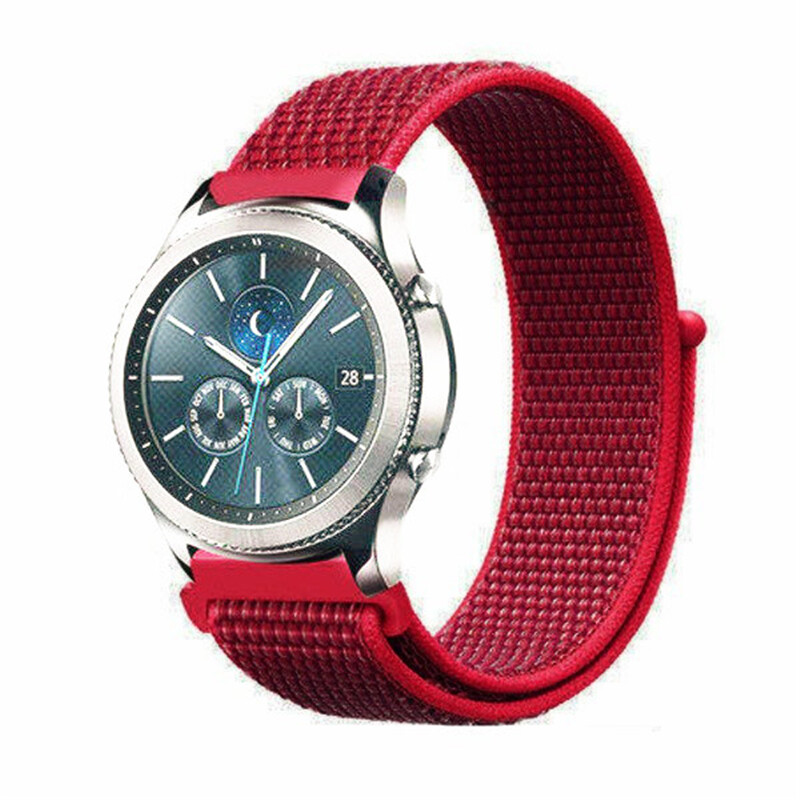 Weave Nylon Berry Loop Band Strap For Samsung Galaxy Watch Active 20/22mm