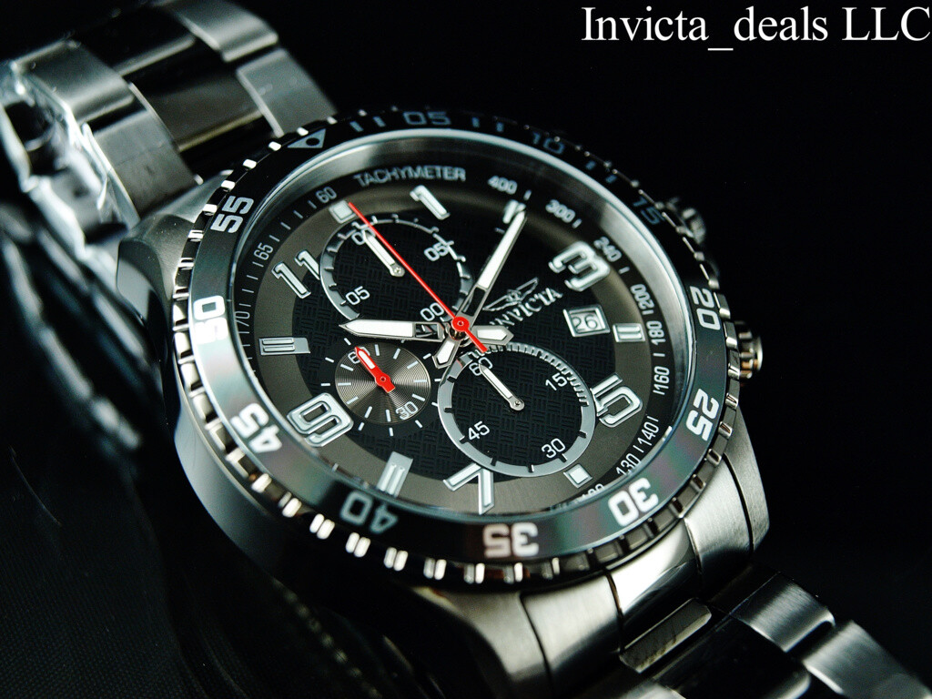 Invicta Men’s Specialty FLIGHT Chronograph Gunmetal Tone Stainless Steel Watch
