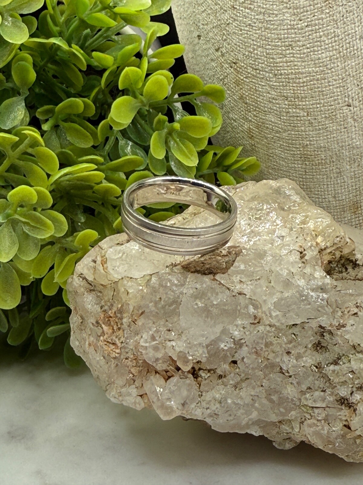 NEW Mens Palladium Wedding Band 6MM Size 10