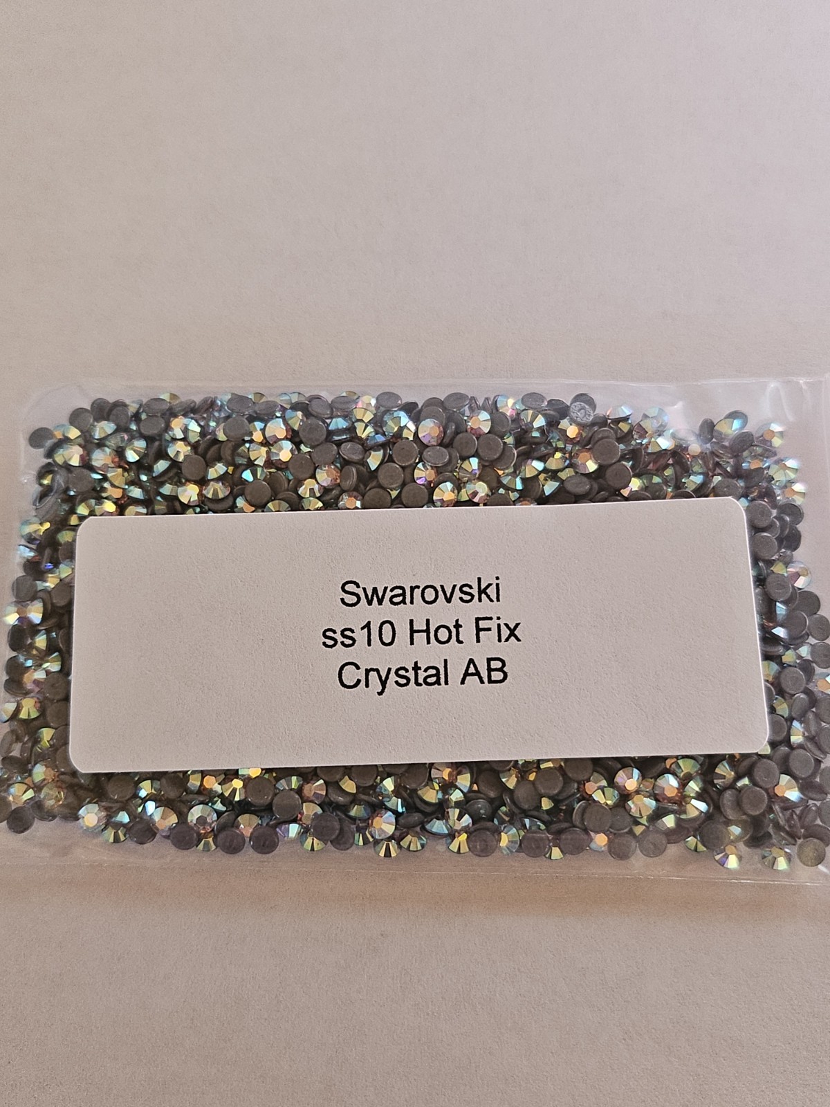 Genuine Swarovski ss10 Hot Fix Crystals in the color LIGHT COLORADO TOPAZ