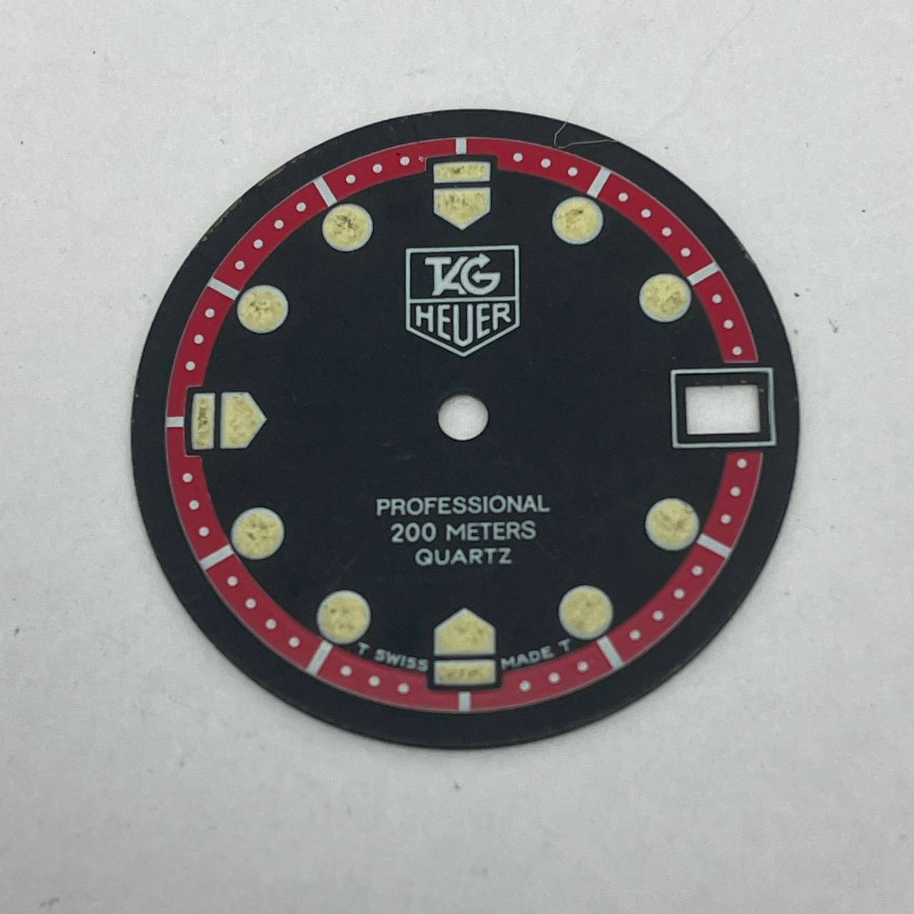 TAG HEUER PROFESSIONAL DIAL FOR QUARTZ WATCHES 23.4MM NON NUMERIC HOUR MARKS