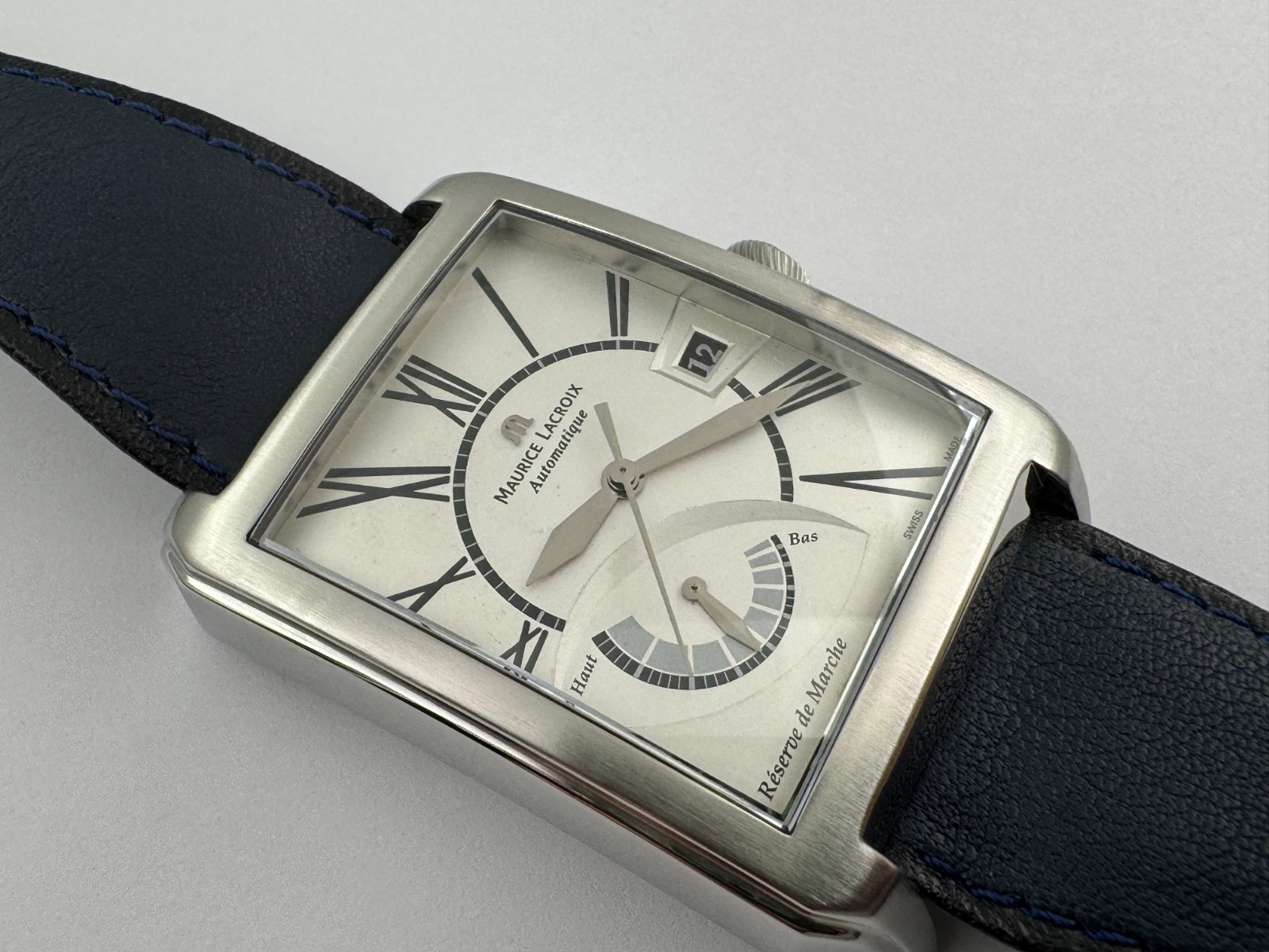 MAURICE LACROIX Pontos PT6167 Automatic Reserve de Marche White Dial – 36×43 mm