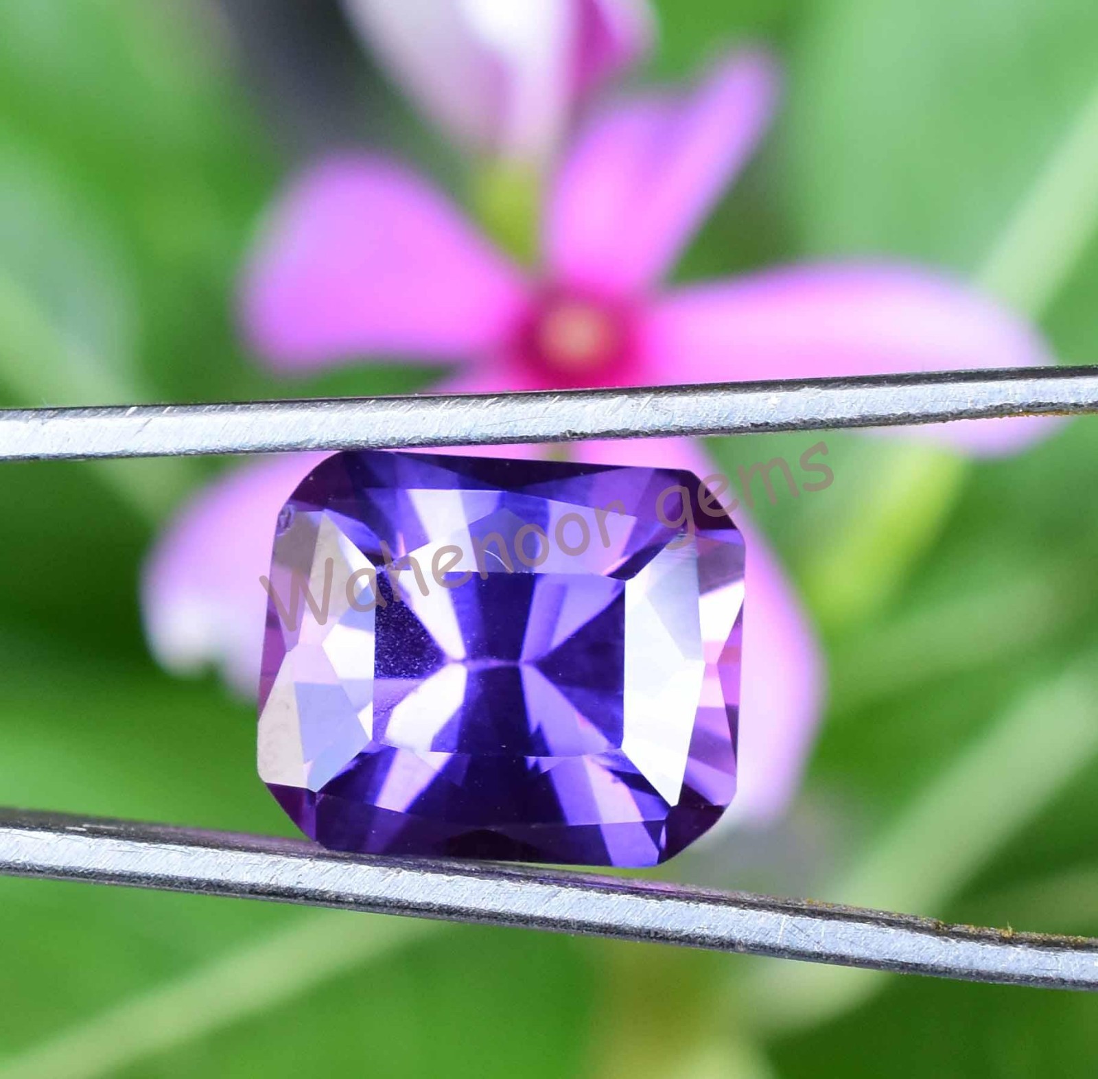 Natural 8.05 Ct Boysenberry Sapphire Emerald Master Cut AGL Certified Gemstone