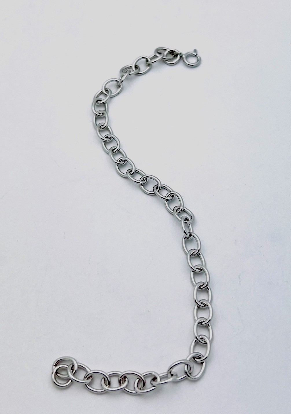 925 Sterling Silver 6.3 Gram Oval Link Bracelet 7 1/2”