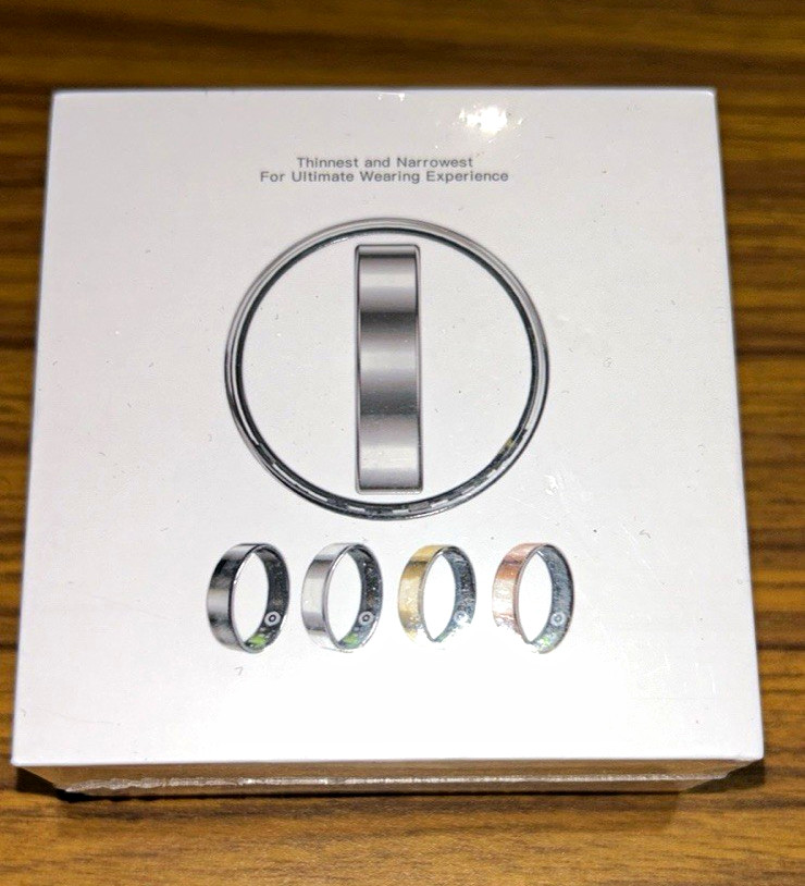 Ultra-Thin Smart Ring Band Size 9 Black Metal No Stone MPN X004MPR5VJ