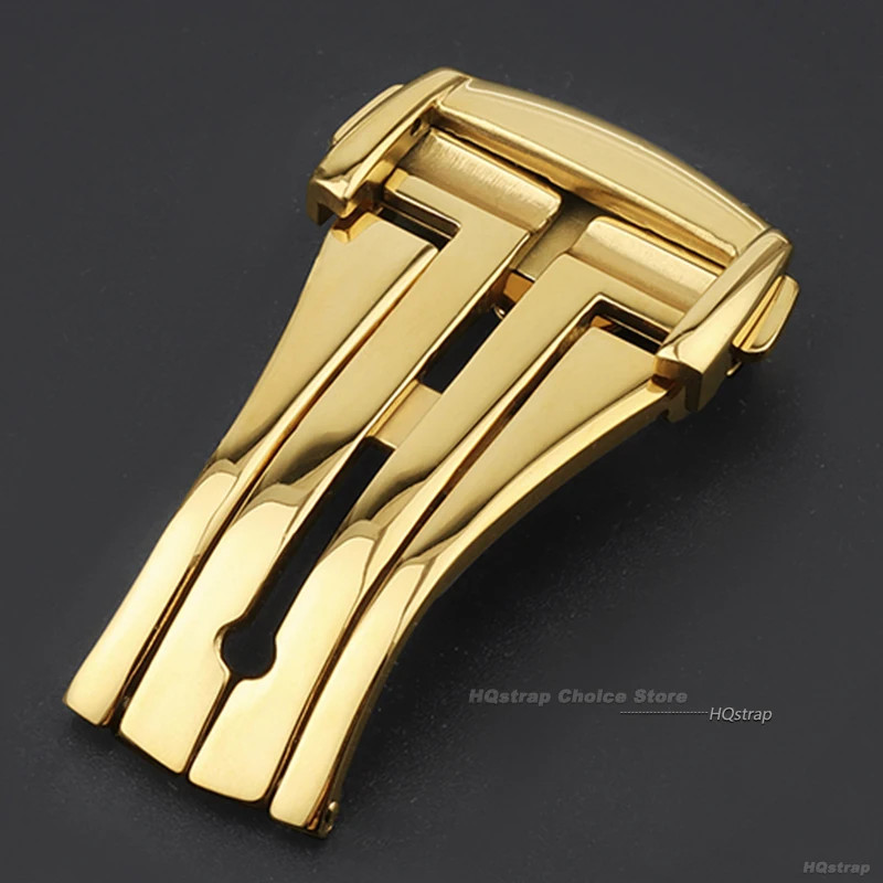 16mm-20mm Watchband Folding Buckle Stainless Steel Deployment Clasp For Omega