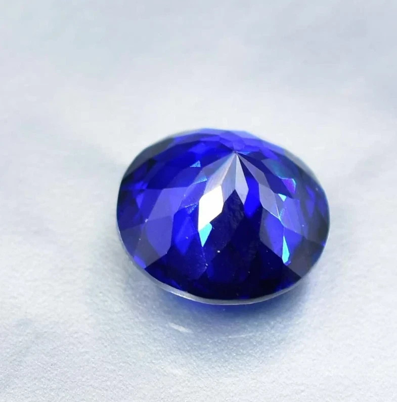 Natural 11 Ct+ Blue Tanzanite Round Cut Loose Certified Fine Gemstone